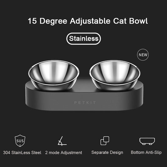 Adjustable Double Feeding Bowl