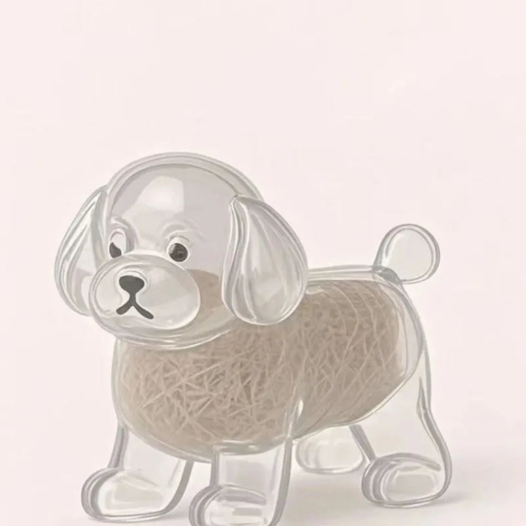 Dog fur keepsake keychain with clear fur capsule (view 12)