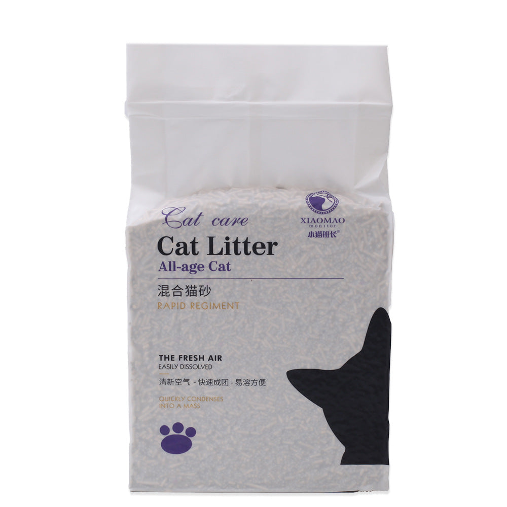 豆腐猫砂跨境奶香豆腐砂猫砂除臭低尘混合膨润土猫沙跨境猫砂批发