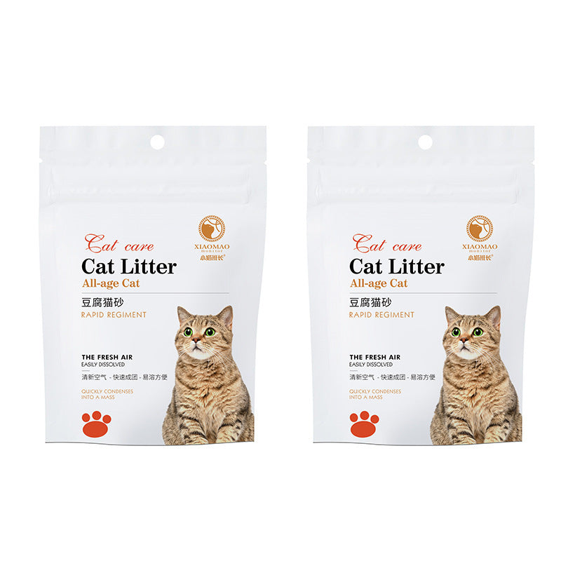 豆腐猫砂跨境奶香豆腐砂猫砂除臭低尘混合膨润土猫沙跨境猫砂批发